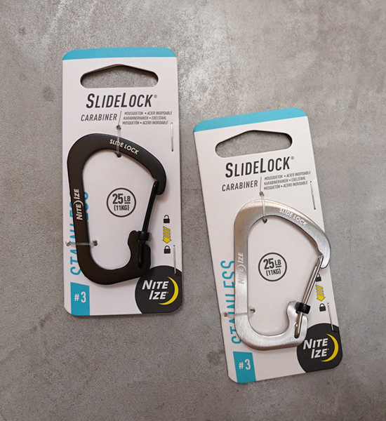NITE IZEۥʥȥ Slidelock Carabiner Stainless 3 