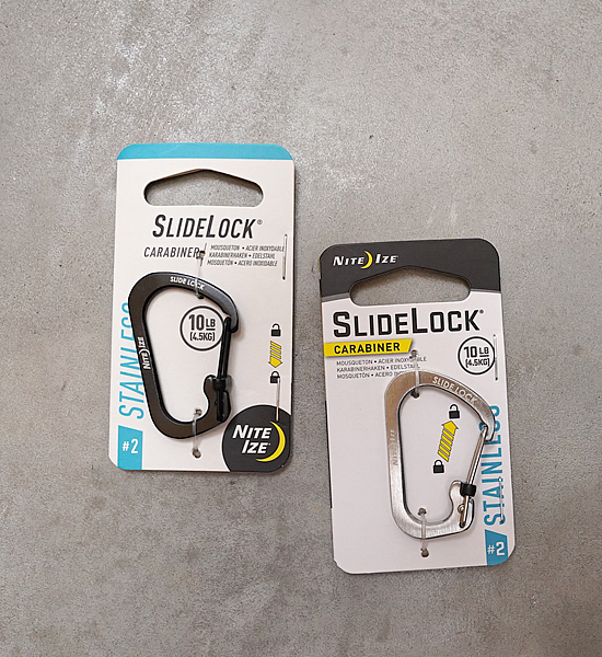 NITE IZEۥʥȥ Slidelock Carabiner Stainless 2 