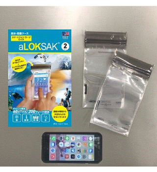 【LOKSAK】ロックサック aLOKSAK 防水マルチケース スマートフォン/ラージワイド ※ネコポス可