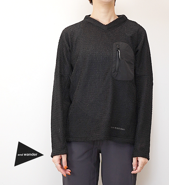 【and wander】アンドワンダー women's alpha direct pullover 