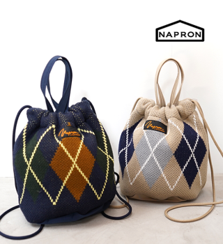 【NAPRON】ナプロン Argyle Knit Patients Bag Small 