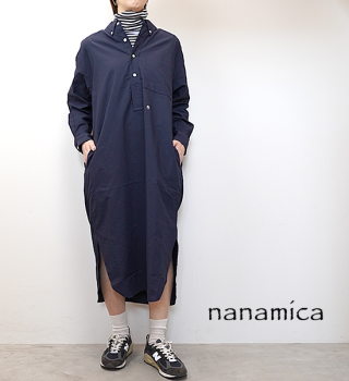 【nanamica】ナナミカ women's Button Down Wind Shirt Dress 