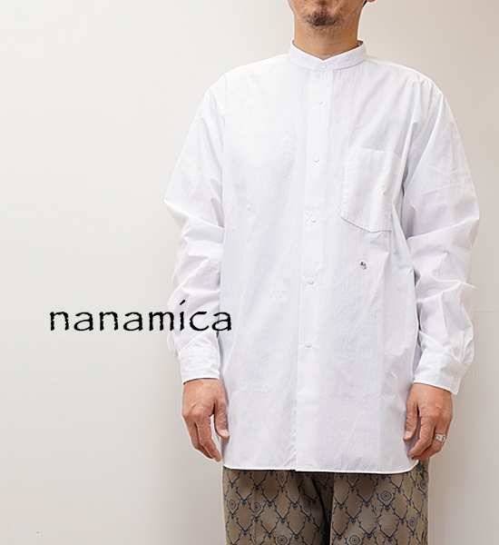 ナナミカBandColla「新品タグ付き」ナナミカ Band Collar Wind Shirt