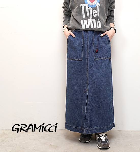 【GRAMICCI】グラミチ women's Denim Long Skirt ”2Color”