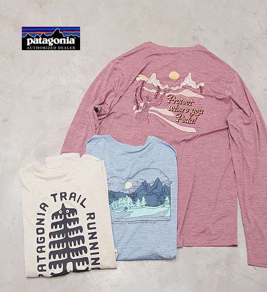 【patagonia】パタゴニア men's L/S Capilene Cool Daily Graphic Shirt(Mountain/Trail) ※ネコポス可