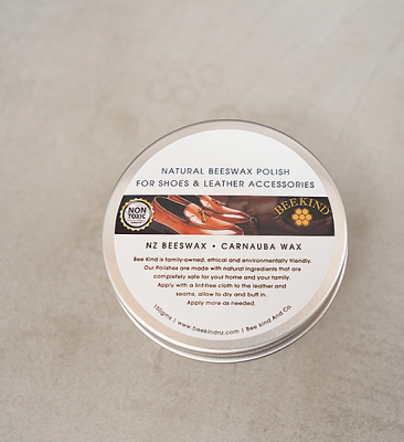 【BEE KIND】 ビーカインド Natural Beeswax Polish For Shoes&Leather Accessoroes-革の防水&保護天然密猟ワックス