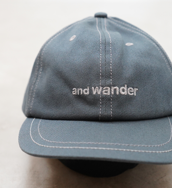 and wander アンドワンダー cotton twill cap Yosemite ヨセミテ 通販