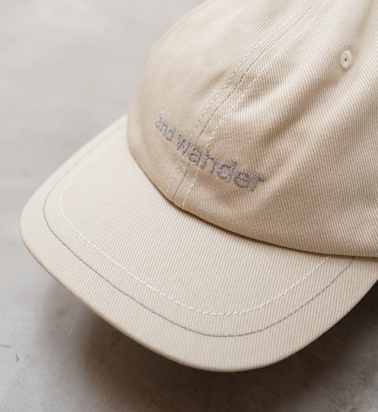 and wander アンドワンダー cotton twill cap Yosemite ヨセミテ 通販