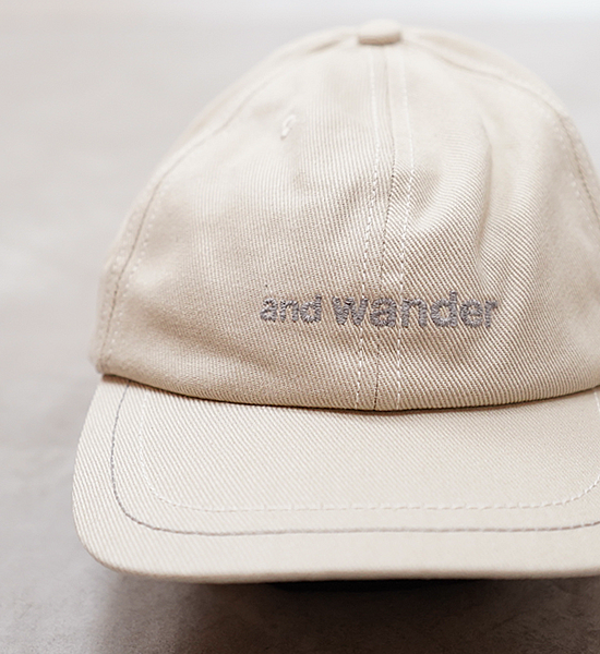 and wander アンドワンダー cotton twill cap Yosemite ヨセミテ 通販