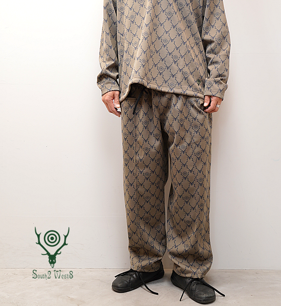 【South2 West8】サウスツーウエストエイト String C.S. Pant-Poly Jq/Skull&Target 