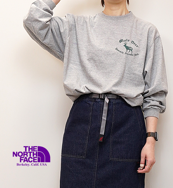 THE NORTH FACE PURPLE LABELۥΡեѡץ졼٥ women's L/S Graphic Tee 