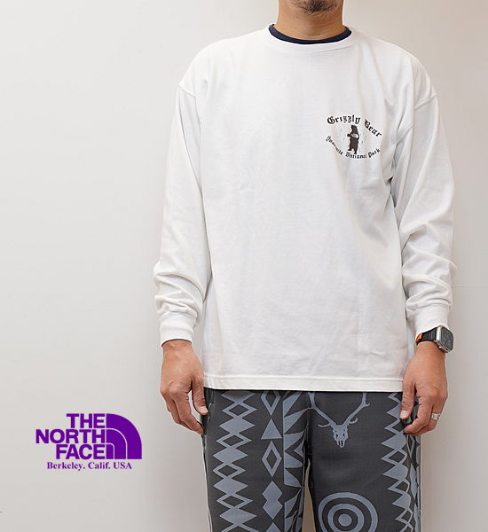 THE NORTH FACE PURPLE LABELۥΡեѡץ졼٥ men's L/S Graphic Tee 