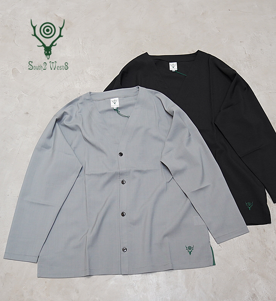 South2 West8ۥġȥ S.S. V Neck Cardigan-Tropical Cloth 