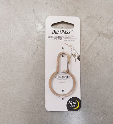 【NITE IZE】ナイトアイズ Dualpass Key Ring Stainless 