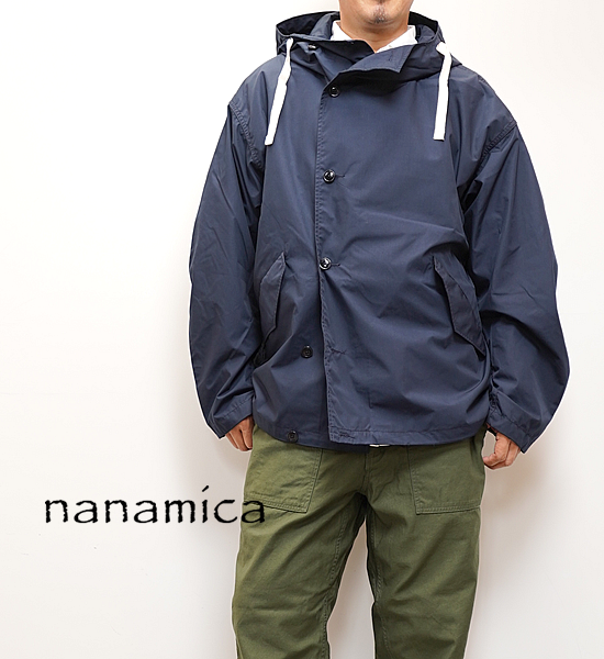 ナナミカNanamica Hooded Jacket ジャケット表面には非フッ素系はっ水加工