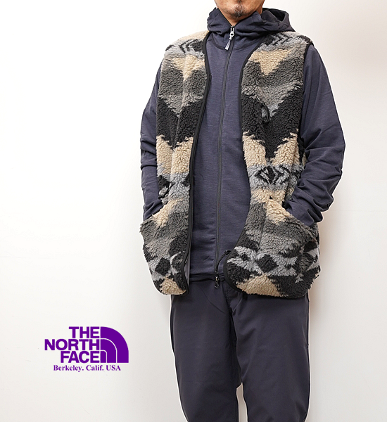 THE NORTH FACE PURPLE LABELۥΡեѡץ졼٥ men's NP Wool Boa WINDSTOPPER Field Vest 
