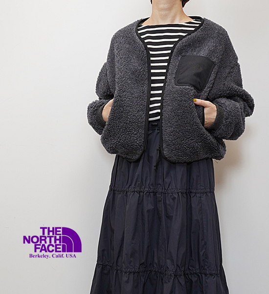 THE NORTH FACE PURPLE LABELۥΡեѡץ졼٥ women's Wool Boa WINDSTOPPER Field Cardigan