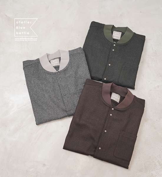 ネオウールシャツアトリエブルーボトル Neo Wool Shirts サイズS