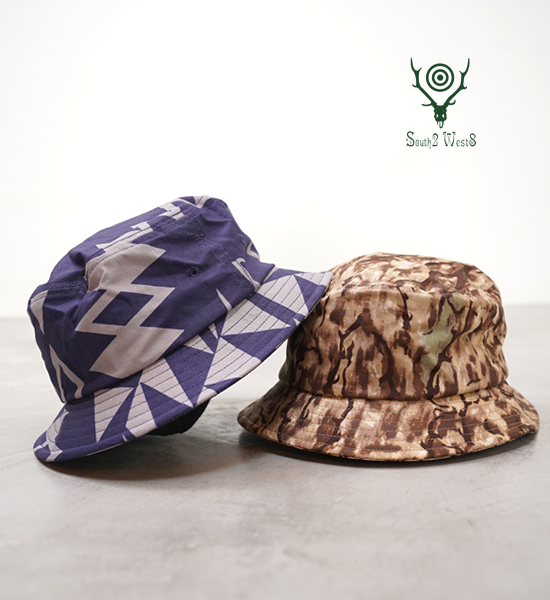 Printed ripstop bucket hat