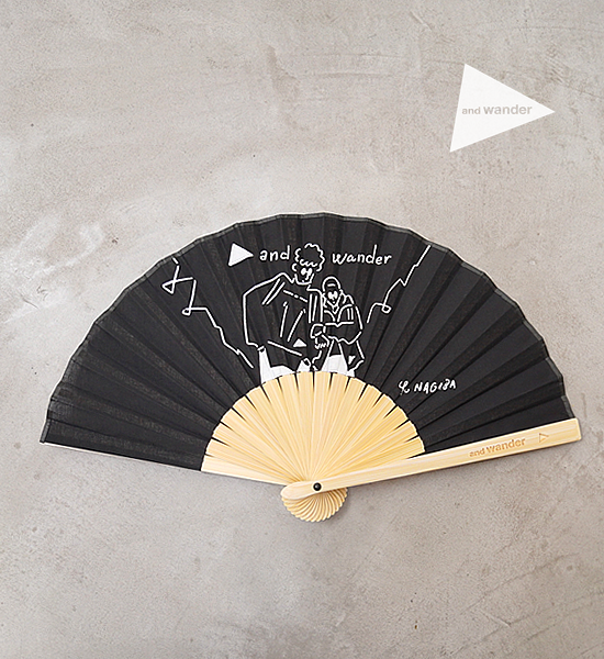 and wander アンドワンダー Yu Nagaba folding hand fan Yosemite 