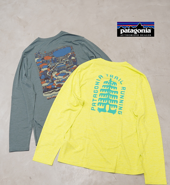 patagoniaۥѥ˥ men's L/S Capilene Cool Daily Graphic Shirt(Land) ͥݥ