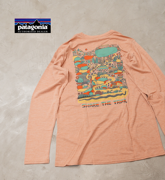 patagoniaۥѥ˥ women's L/S Capilene Cool Daily Graphic Shirt(Lands) ͥݥ