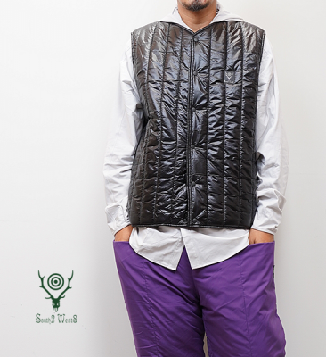 South2 West8ۥġȥ men's Quilted C/N Vest-Nylon Ripstop 