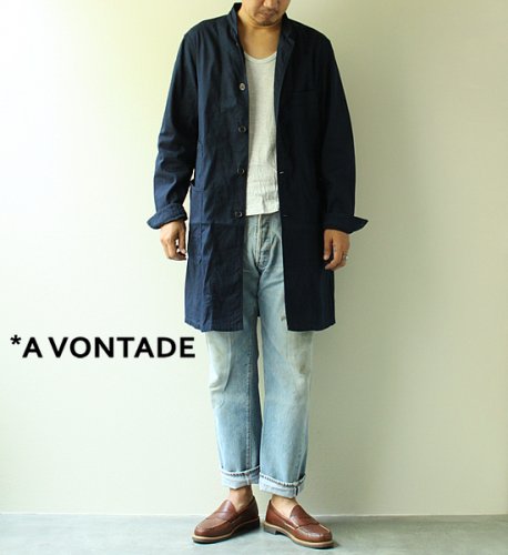 A VONTADE アボンタージ Stand Collar Duster Coat- and wander A