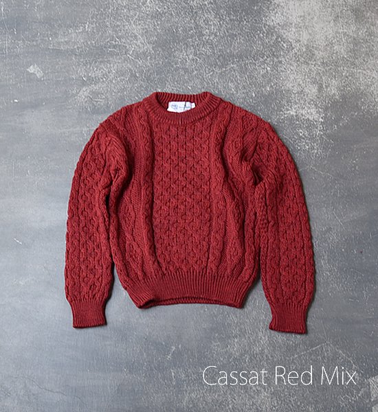 Kerry Woollen Mills ケリーウーレンミルズ Aran Crew Neck Sweater