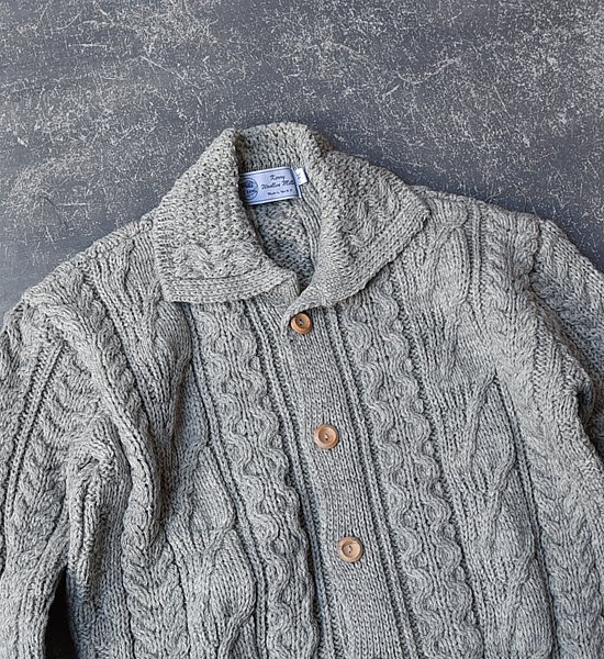 Kerry Woollen Mills ケリーウーレンミルズ Aran Collar Cardigan