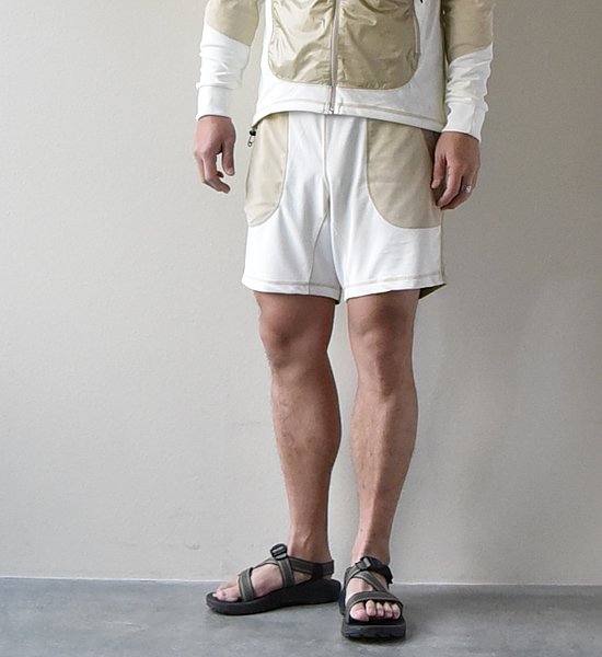 and wander アンドワンダー mixd pile short pants Yosemite 通販 販売