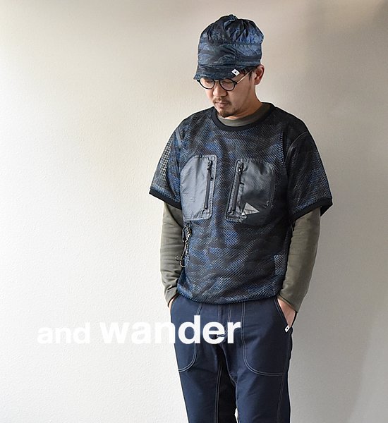 SALE10％OFF】アンドワンダーlight w cloth shirt 灰 トップス シャツ