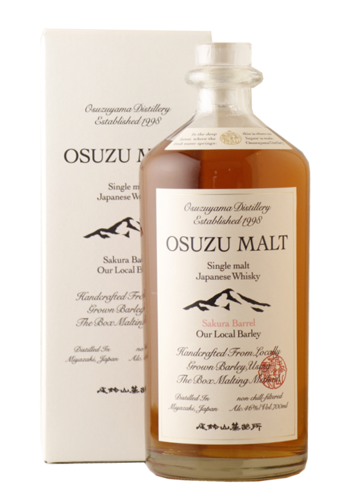 OSUZU MALT Sakura Barrel 46度 700mL 尾鈴モルト - 【お酒の通販】蔵元特約店 吉祥 オンラインショップ