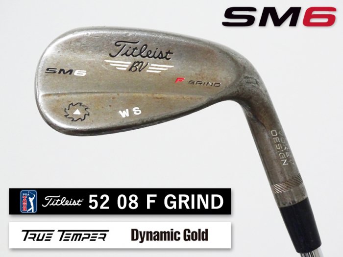 8.0-8.5 ʡʡTitleist VOKEY DESIGN SM6 52 08F RAW Ŵ å ̾亮ꥢ WS DYNAMIC GOLD