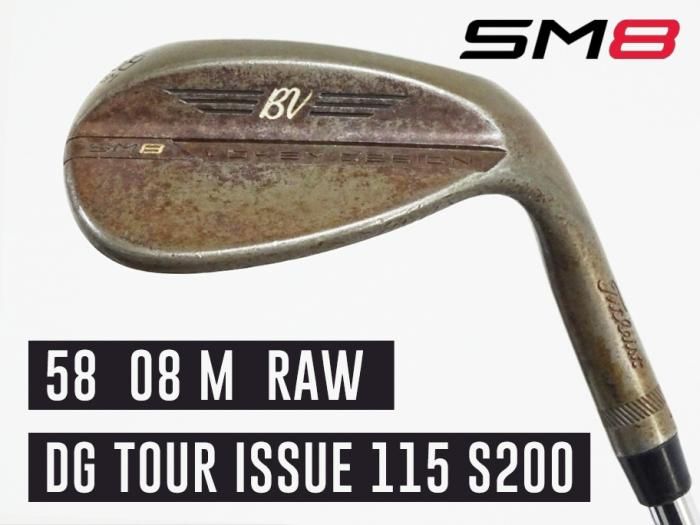 8.0-8.5 ʡʡTitleist VOKEY DESIGN SM8 58 08M RAW Ŵ å xxTĥꥢ DG TOUR ISSUE 115 S200