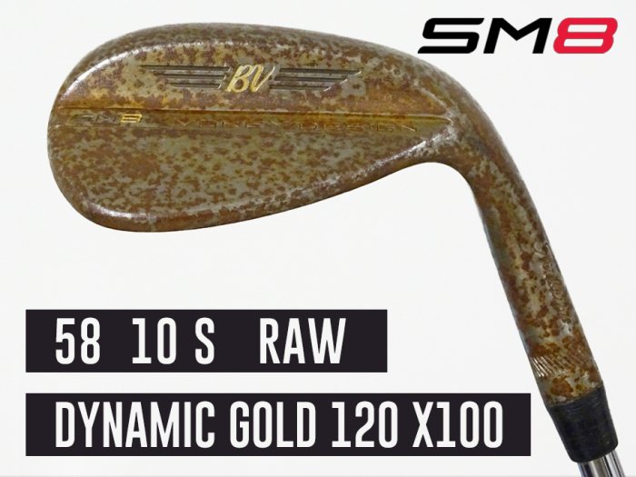 8.5 ʡTitleist VOKEY SM8 RAW å 58 10S xx83T ĥꥢ Dynamic Gold 120 X100