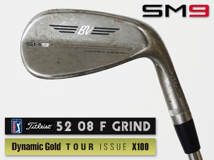 8.0-8.5 ʡʡTitleist VOKEY SM9 RAW å 52 08F xx63T ĥꥢ DG TOUR ISSUE X100