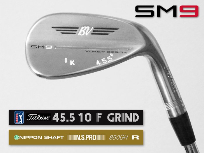 9.0ʡTitleist VOKEY SM9 å 4645.5 10F xx62T ĥꥢ N.S.PRO 850GH R (IK)