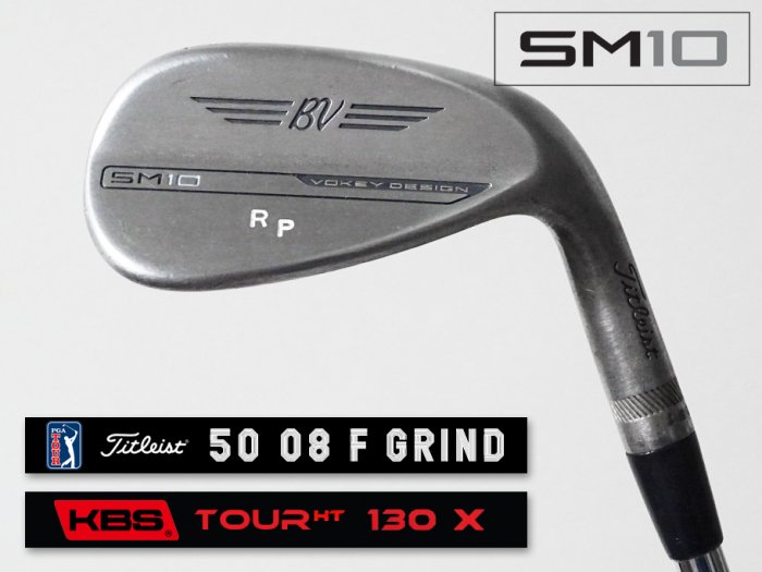 8.0-8.5ʡʡTitleist VOKEY SM10 RAW å 50 08F xx83T ĥꥢ KBS TOUR HT 130 X (RP)