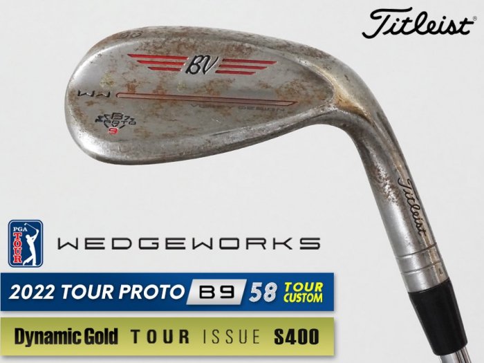 8.0-8.5 ʡʡTitleist VOKEY WEDGE WORKS PROTOTYPE B9 å 58  xx61T ĥꥢ TOUR ISSUE S400