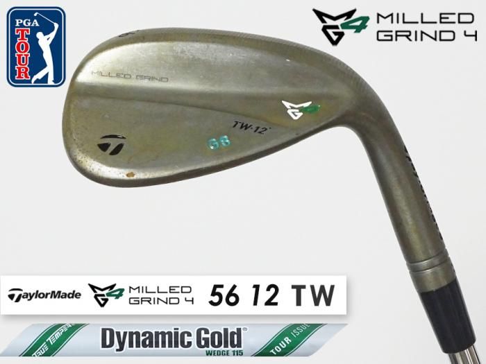 9.0 ʡTaylormade MILLED GRIND 4 RAW å 56 12 TW  xxTꥢ ͥå2ɥå DG TOUR ISSUE WEDGE 115