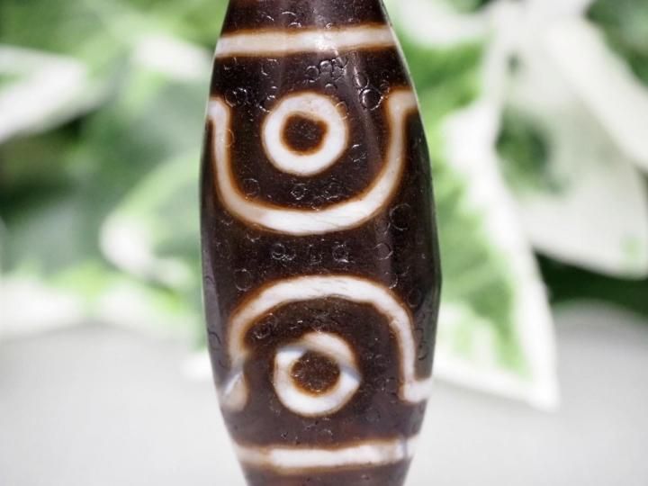 手彫り白めのう金龍神天珠さま！すんごい！ ◇A至純天珠◇金剛蓮花三眼天珠(こんごうれんかさんがんてんじゅ