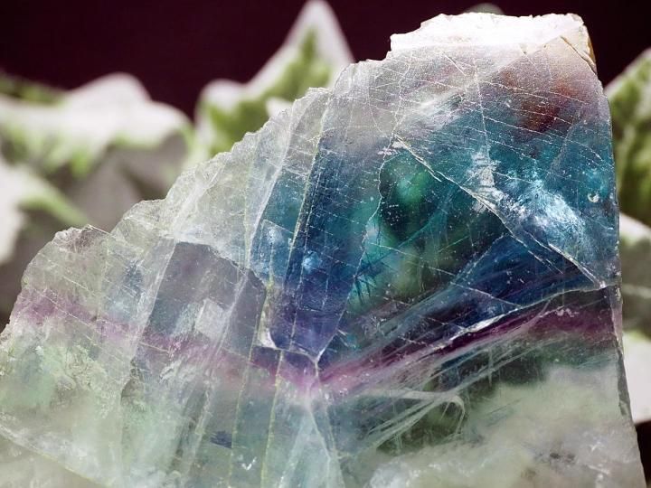 ✳️密集した神秘的な美麗フェザーと透明度✨エンジェルフェザー フローライト 天然石 極上AAAAA☆透明度抜群で内包物たっぷり！癒し効果バツグン