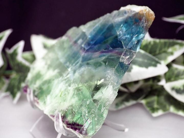 ✳️密集した神秘的な美麗フェザーと透明度✨エンジェルフェザー フローライト 天然石 極上AAAAA☆透明度抜群で内包物たっぷり！癒し効果バツグン