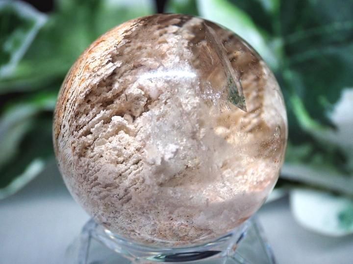 ルチルクォーツ52ミリ丸玉大玉金運透明度抜群勝負運