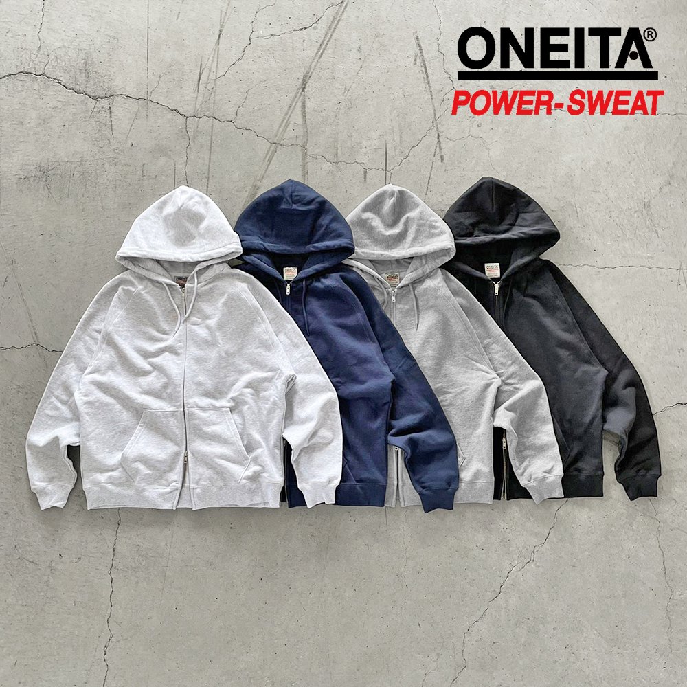 【ONEITA POWER-SWEAT/オニータ パワースウェット】 W zip parka