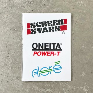 【SCREEN STARS/ONEITA POWER-T/Alore】 Brand Logo Sticker 