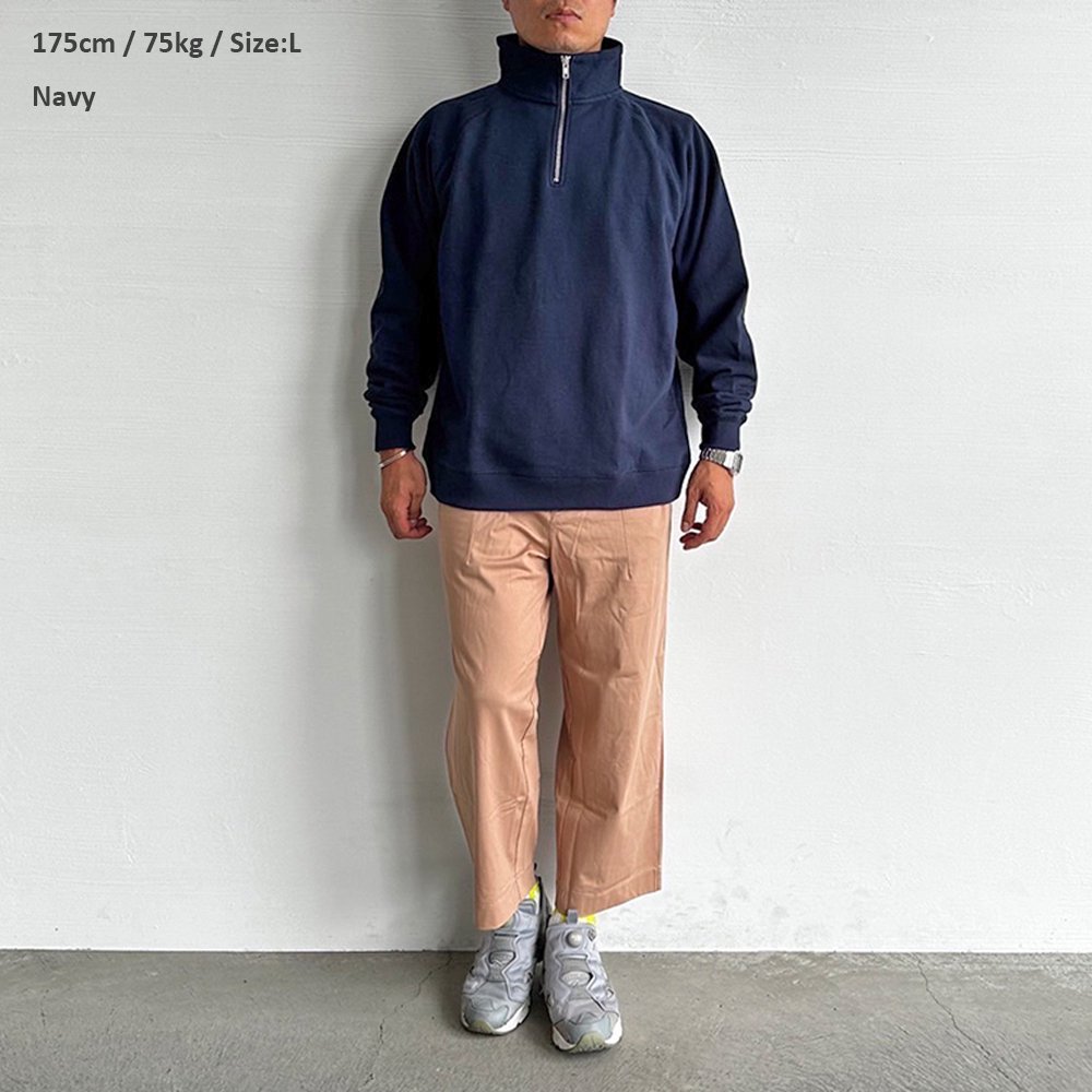 ONEITA POWER-SWEAT/オニータ パワースウェット】 Halfzip sweatshirt