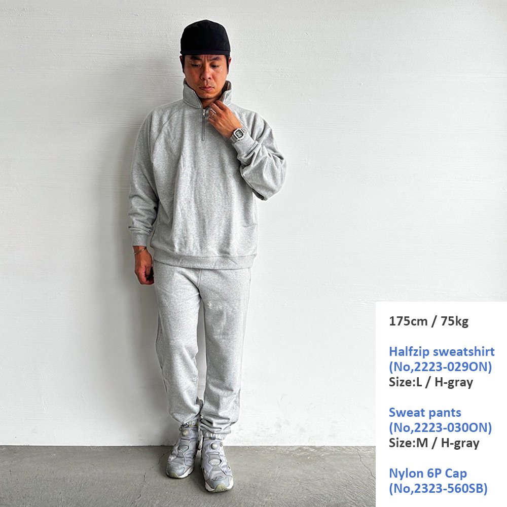 ONEITA POWER-SWEAT/オニータ パワースウェット】 Halfzip sweatshirt