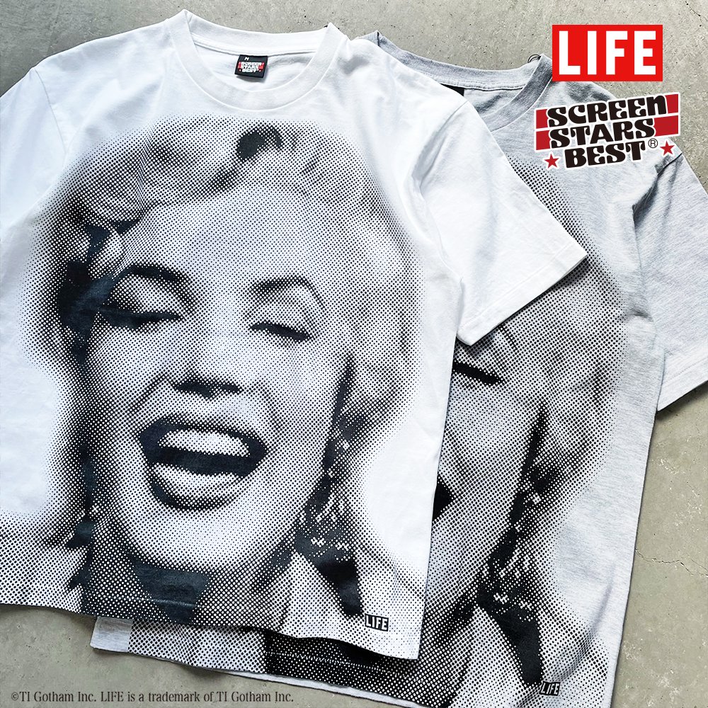 LIFE×SCREEN STARS BEST/スクリーンスターズ ベスト】 "Marilyn Monroe/マリリン・モンロー" S/S tee